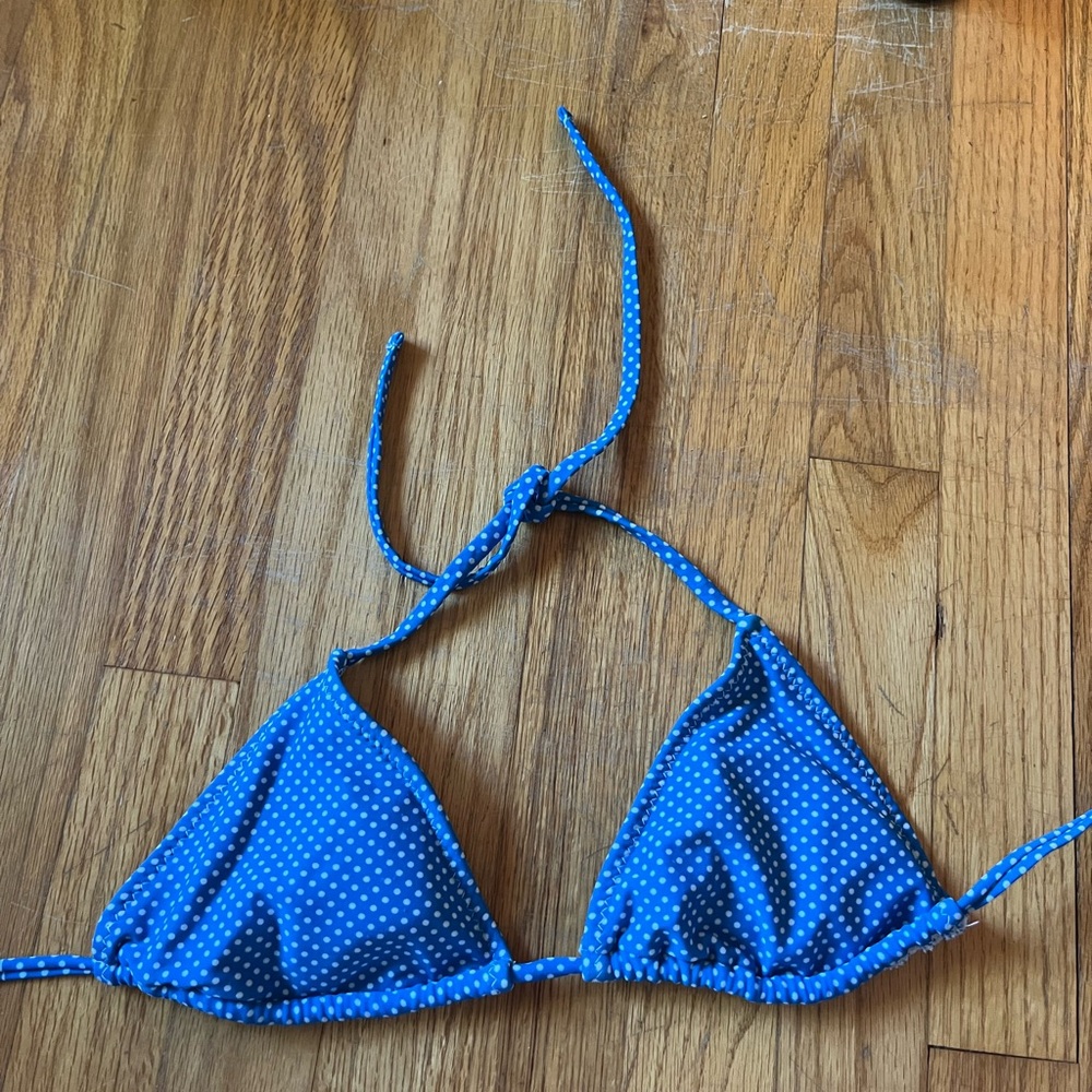 Forever 21 Blue Polka Dot Bikini Top